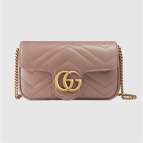 gucci marmont matelassé leather super mini bag fashion|gg matelassé leather mini bag.